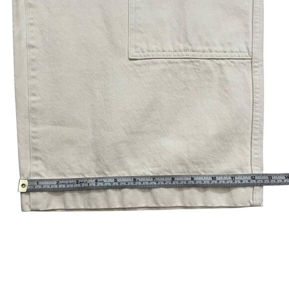 Vince‎ Womens Wide Leg Crop Jeans Cream White 30 Quiet Luxury Minimalist Scandi - Picture 10 of 10